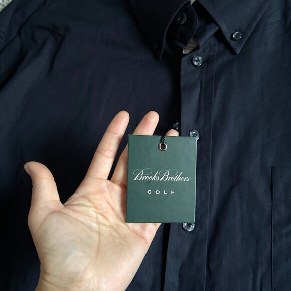 Brooks Brothers Golf Mens XXL Button-Up Shirt Business Casual Navy - Picture 5 of 10